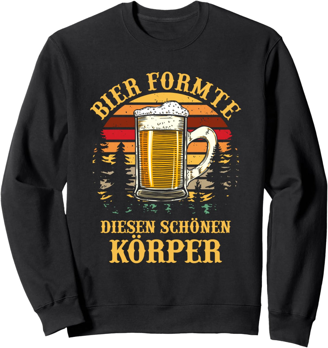 Bier Formte Diesen Schönen Körper Vintage Retro Sweatshirt