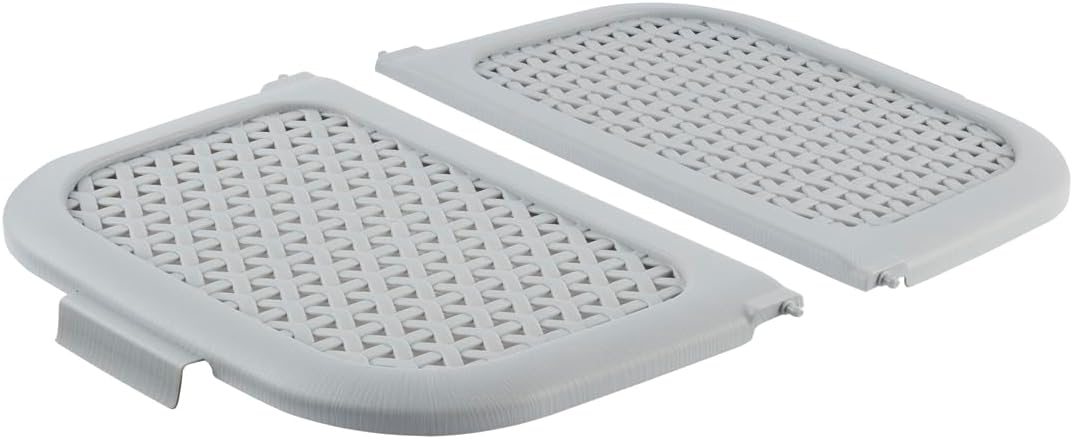 keeeper Picknick-Korb mit Deckel, Rattanoptik, Für Picknick, Camping und mehr, 35 x 46 x 28,5 cm, In