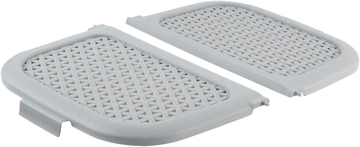 keeeper Picknick-Korb mit Deckel, Rattanoptik, Für Picknick, Camping und mehr, 35 x 46 x 28,5 cm, In