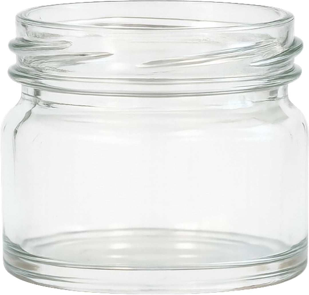 hocz 50x Mini Marmeladengläser 30 ml | mit Deckel Silber TO 43 | kleine Einmachgläser mit Schraubdec