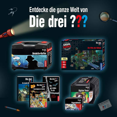 Kosmos Die DREI ??? Digitaler Tresor, Detektivspielzeug, Detektiv Ausrüstung, Detektiv Set, Mitbring