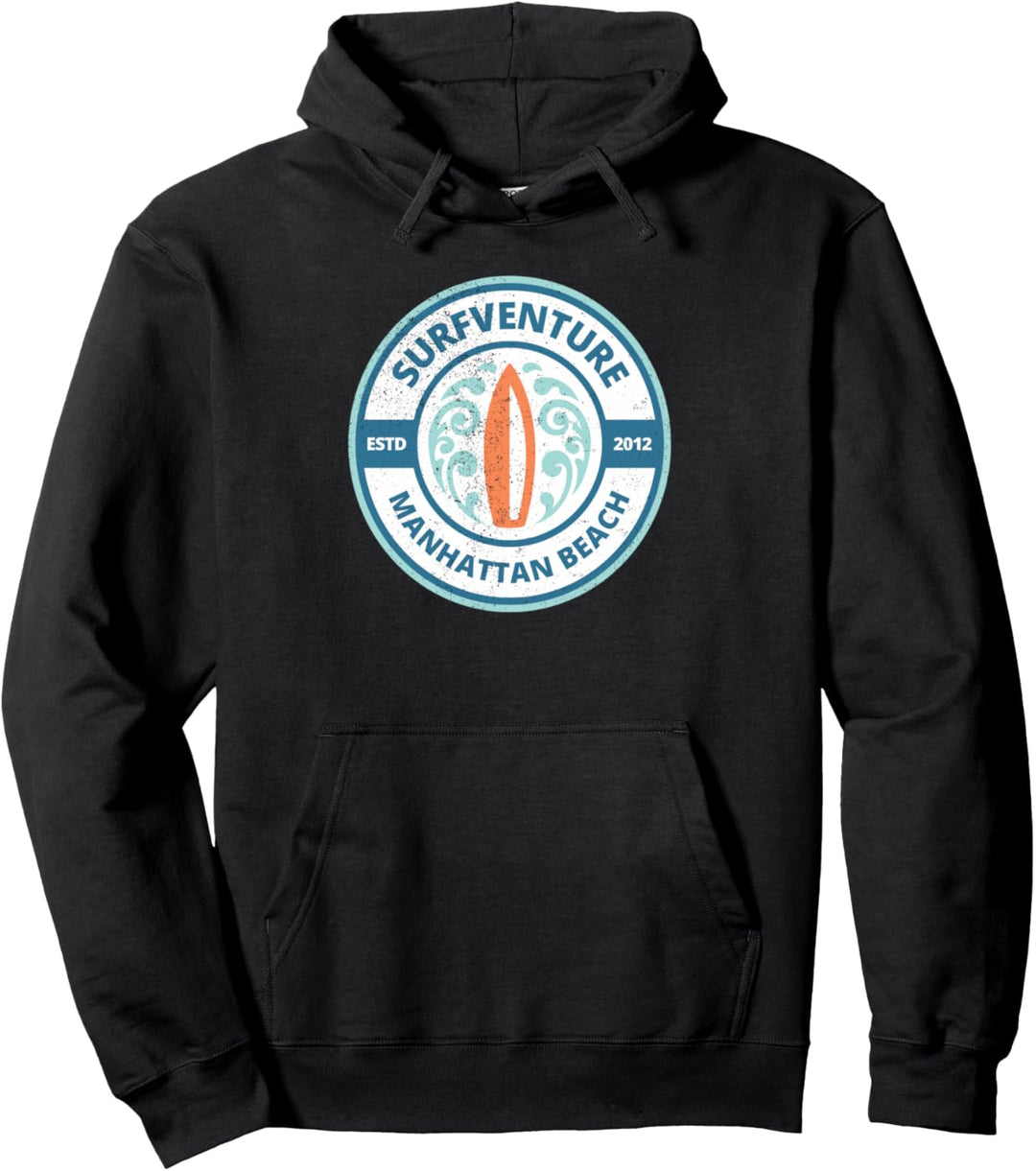 Manhattan Beach Surfen Surfbrett Surfen Pullover Hoodie