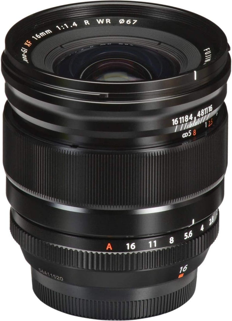 Fujifilm Fujinon XF16mm F1.4 R WR Objektiv (16 mm Festbrennweite, 67 mm Filtergewinde) schwarz nur O