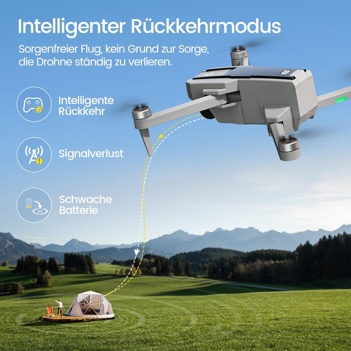 Holy Stone HS440G Drohne mit 4K Kamera für Erwachsene, 23 Min. Lange Flugzeit, Bürstenloser Motor, G