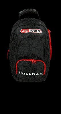 KS Tools SMARTBACKPACK 850.0334 Rucksack Teleskop-Trolley, Schwarz/Rot