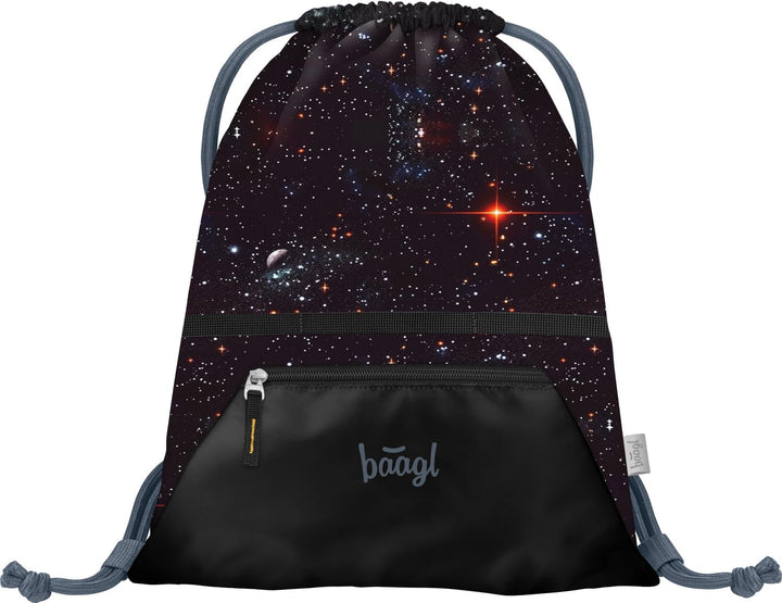 Baagl Schulranzen Jungen Set 3 Teilig (Zippy Schultasche für 1. Klasse, Mäppchen, Turnbeutel), Grund