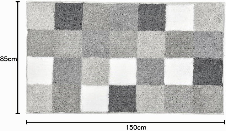 Kleine Wolke Caro Badteppich, Mikrofaser, Flanell, 1 cm cm, 85 x 150 cm Flanell 85 x 150 cm, Flanell