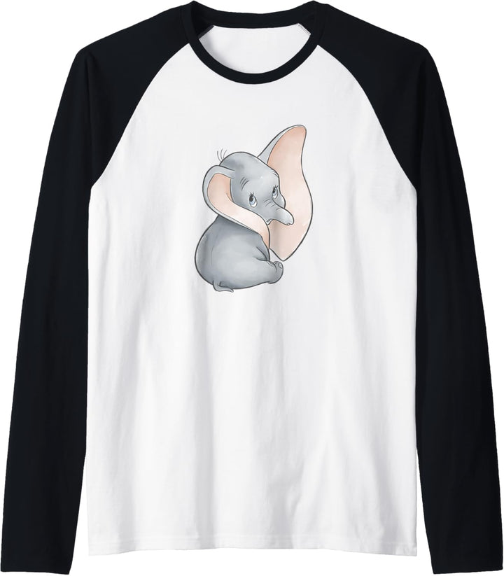 Disney Dumbo Over The Shoulder Pose Pastel Raglan