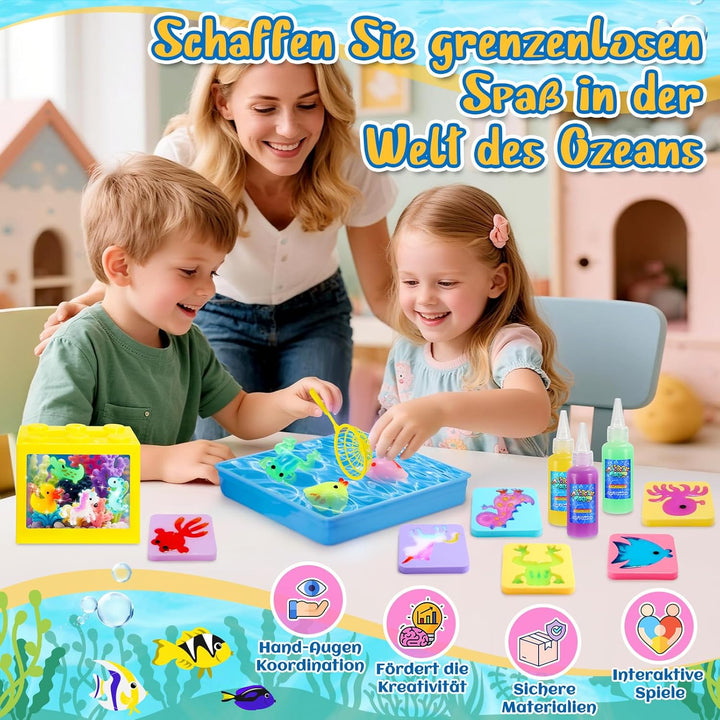 Aqua Gelz, Bastelset Kinder 4-8 Jahre Wasserperlen für Kinder Squishy Selber Machen Kindergeburtstag