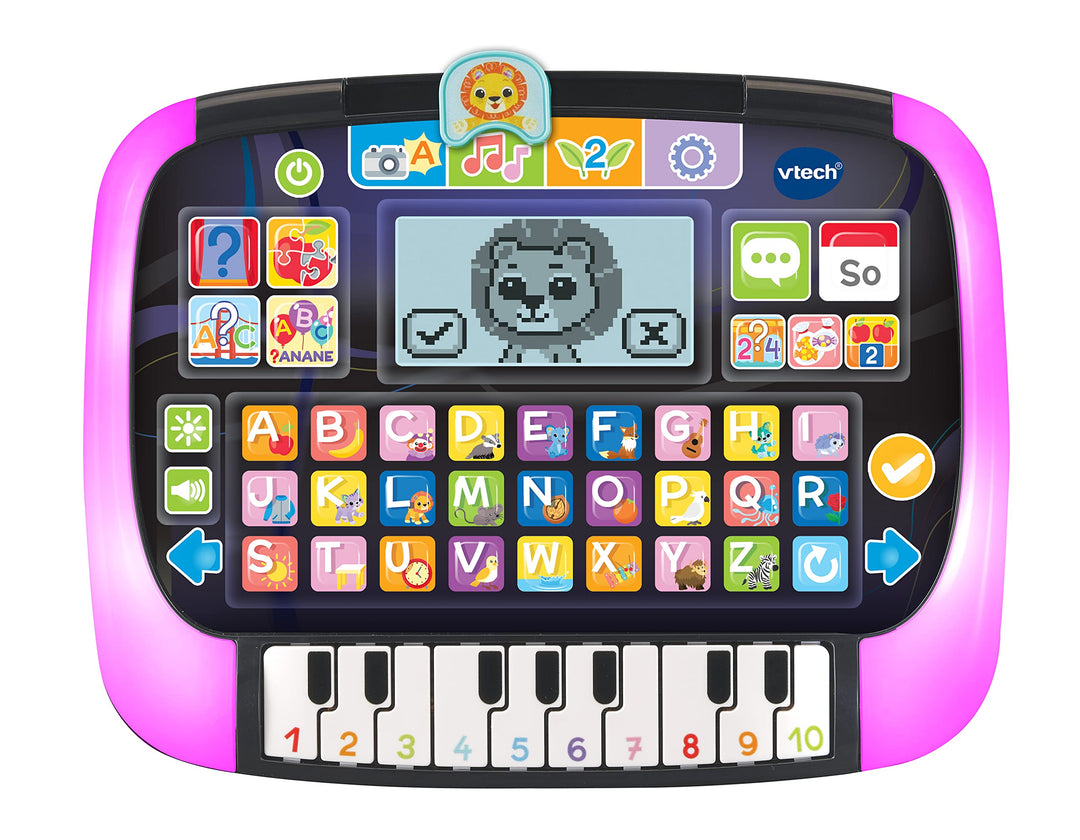 VTech Baby Lern- und Musiktablet – Sprechendes, musikalisches Tablet mit 12 Lernaktivitäten und leuc