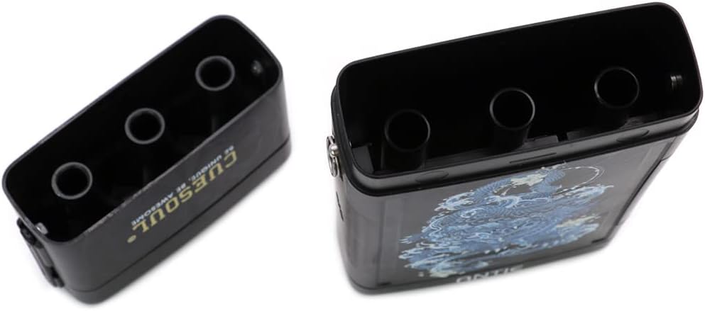 CUESOUL ANTIE Hard Dart Case, Hält 6 Steeldarts/Soft Tip Darts und zusätzliches Zubehör, mit Vier my