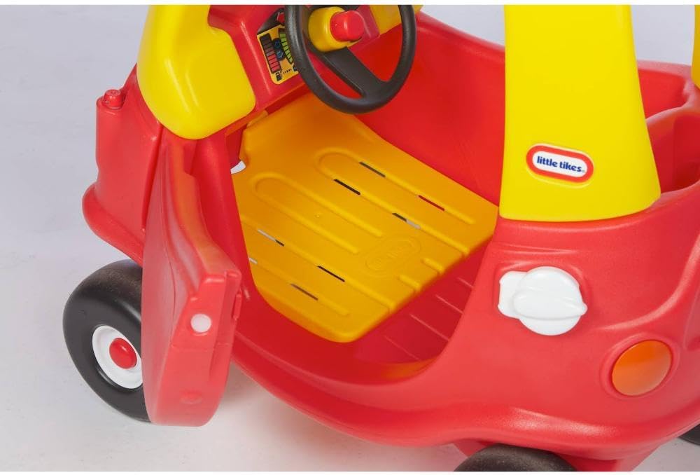 Little Tikes 612060E5 Cozy Coupe Car-Kids Ride-On Rutschfahrzeug, Mini Schiebe-Auto mit echter Hupe,