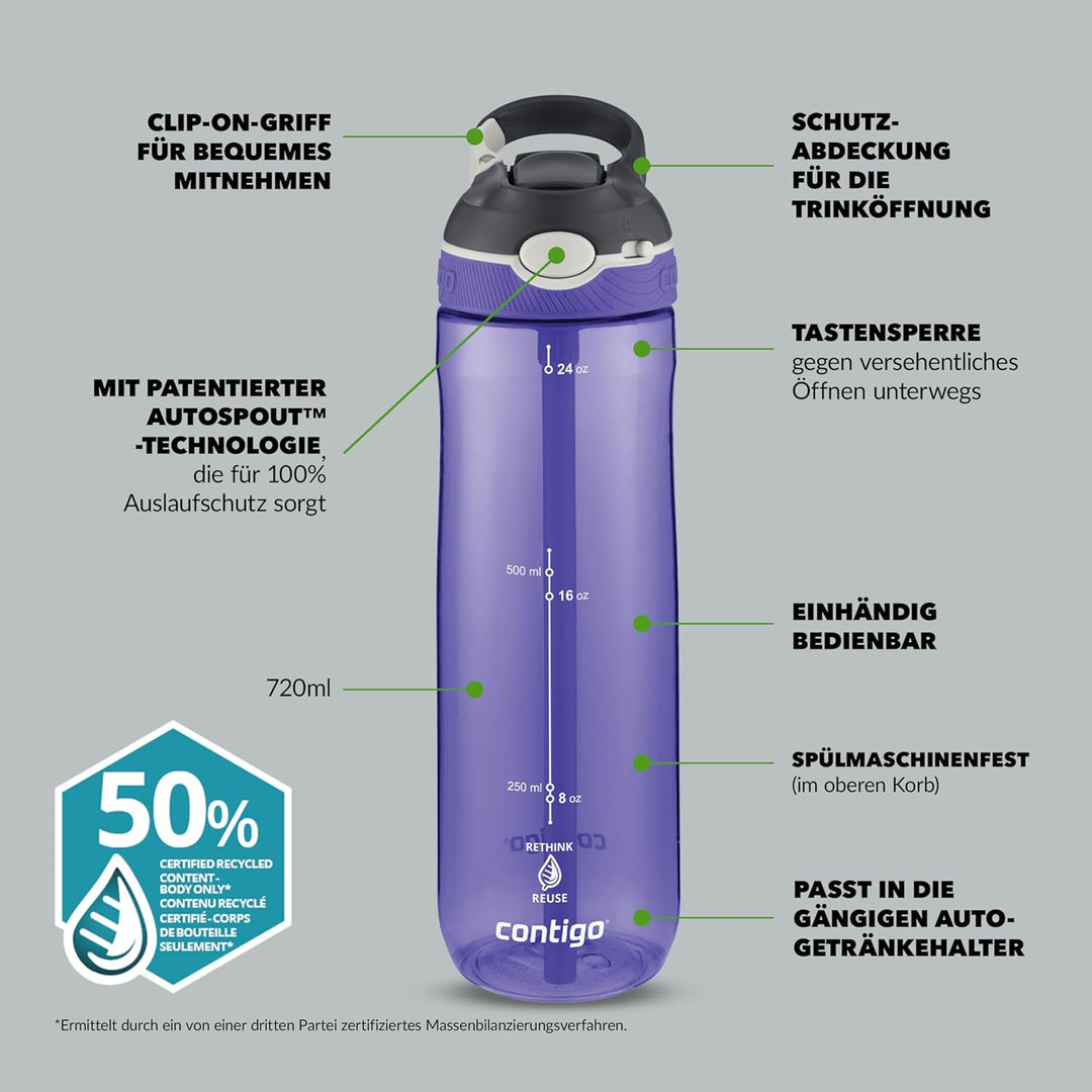 Contigo Ashland Autospout Grapevine 720ml 720 ml, Grapevine 720ml 720 ml