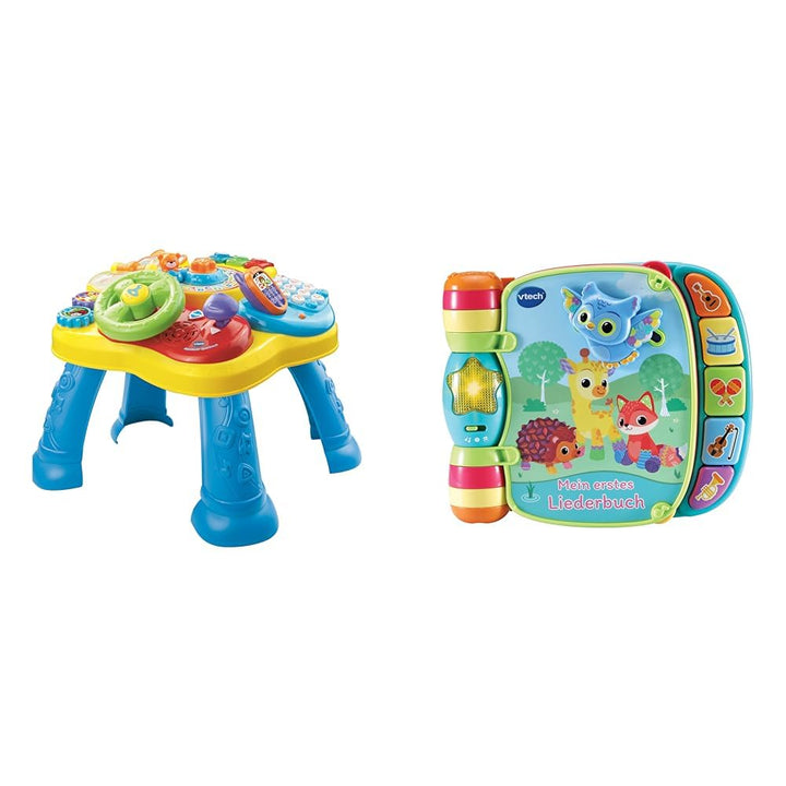 VTech Baby Abenteuer Spieltisch – Bunter Babyspieltisch mit 6 Spielfeldern und interaktiven Elemente