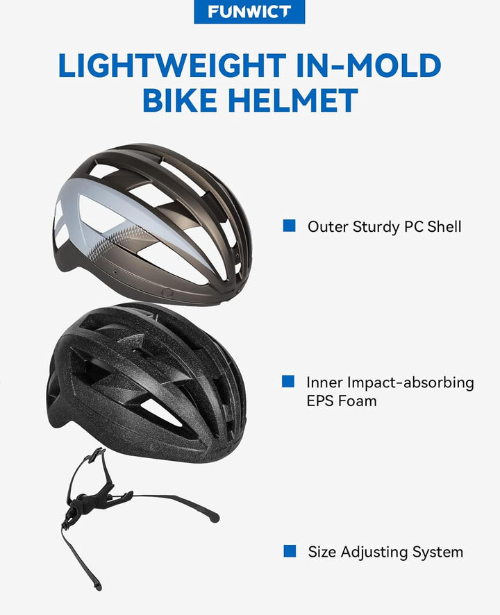 Fahrradhelm mit Visier für Herren Damen, Leichte Fahrradhelm mit Magnetischem Brille und USB-Aufladu