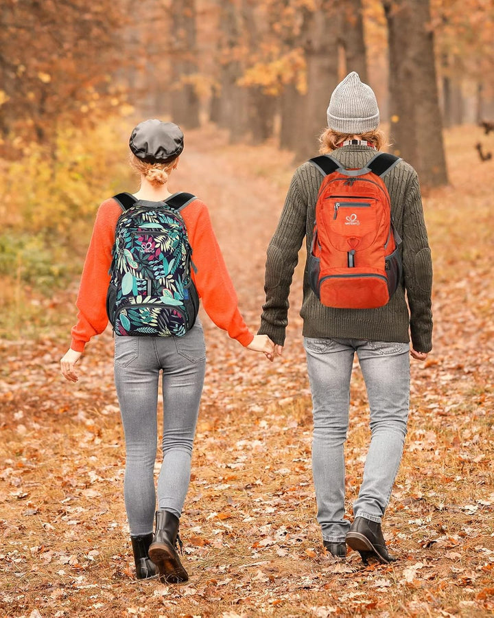 WATERFLY Ultraleicht Faltbar Klein Rucksack: 20L Leicht Packable Wanderrucksack Tagesrucksack Trekki