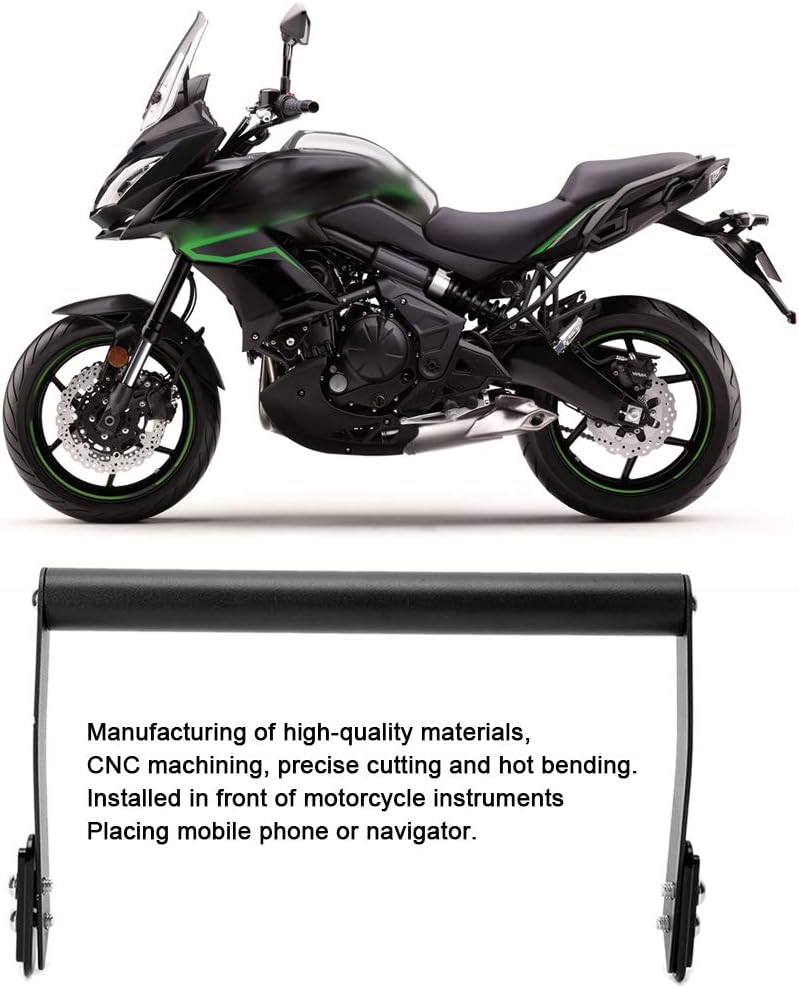 Aramox navi Halterung Motorrad Telefonhalter, Kohlenstoffstahl Material GPS Navigationshalterung Mot