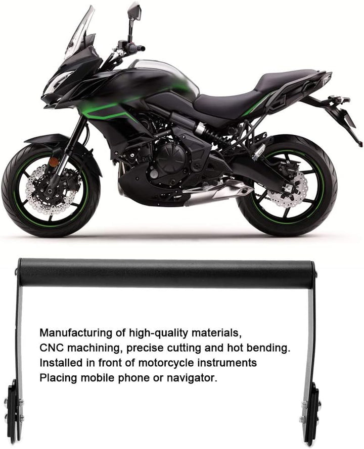 Aramox navi Halterung Motorrad Telefonhalter, Kohlenstoffstahl Material GPS Navigationshalterung Mot