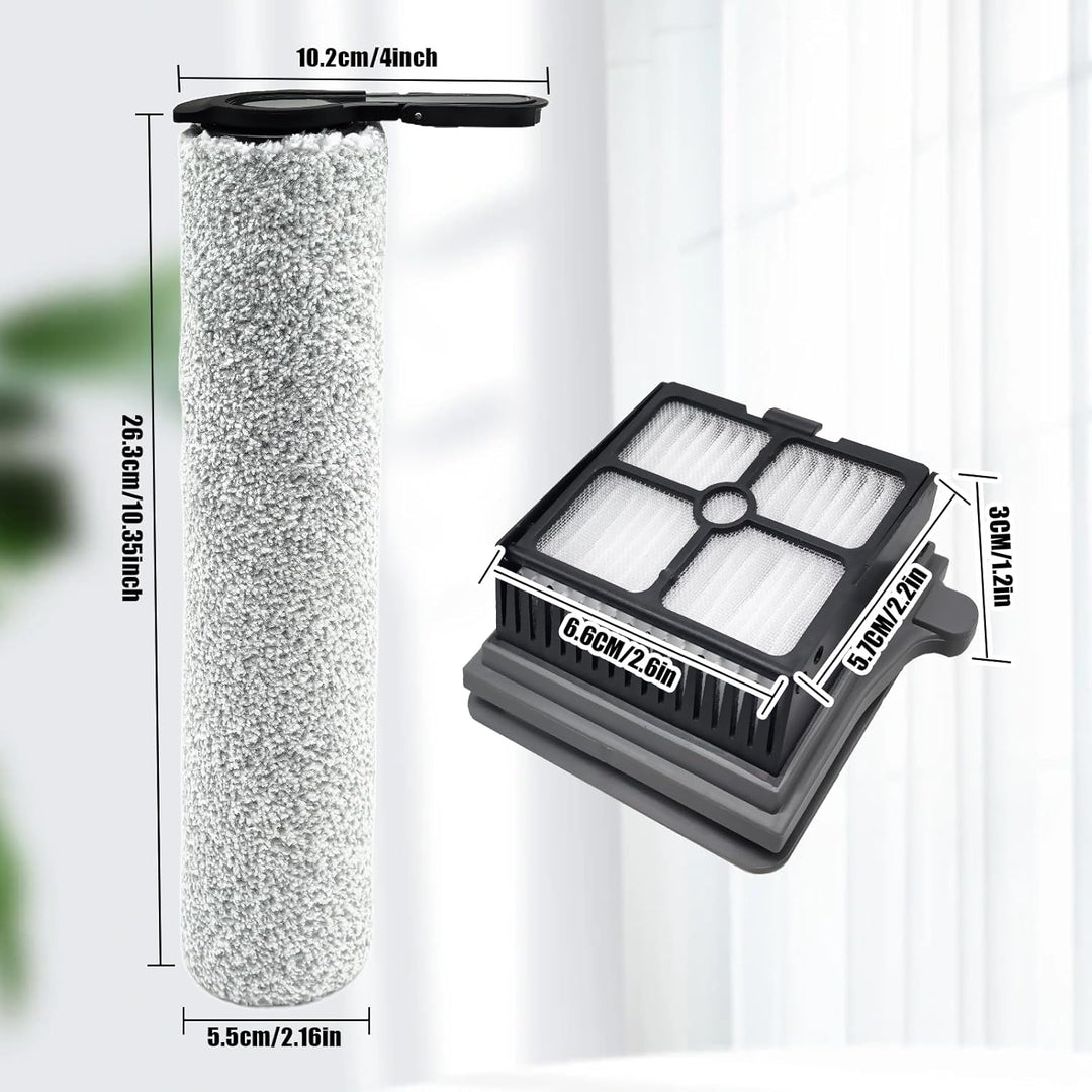 Bürstenrolle Zubehör für Tineco Floor One S7 Steam Nass- und Trockensauger Ersatzteile, 2 Walzenbürs