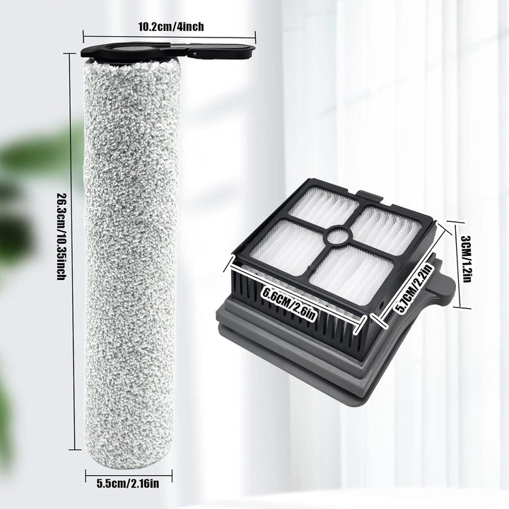 Bürstenrolle Zubehör für Tineco Floor One S7 Steam Nass- und Trockensauger Ersatzteile, 2 Walzenbürs