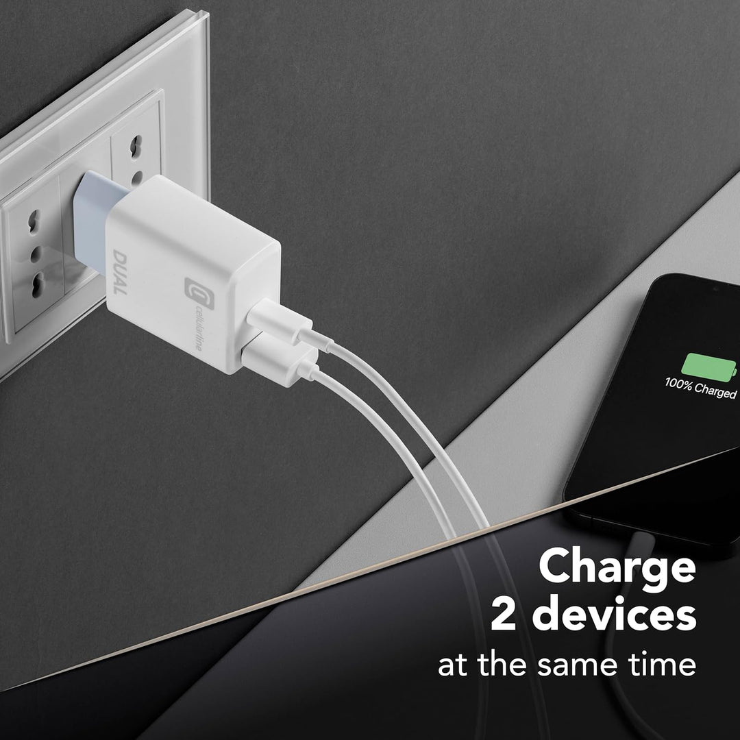 cellularline Dual Charger - iPhone 8 oder Later