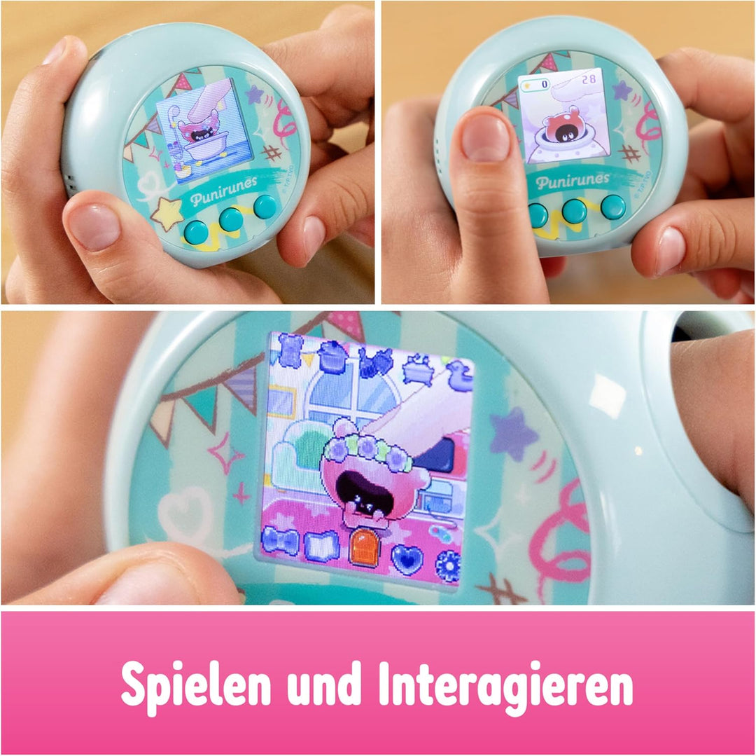 Punirunes - Interaktives digitales Spielzeug mit LED Display und 55 Charakteren, die auf Bewegung mi