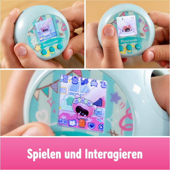 Punirunes - Interaktives digitales Spielzeug mit LED Display und 55 Charakteren, die auf Bewegung mi