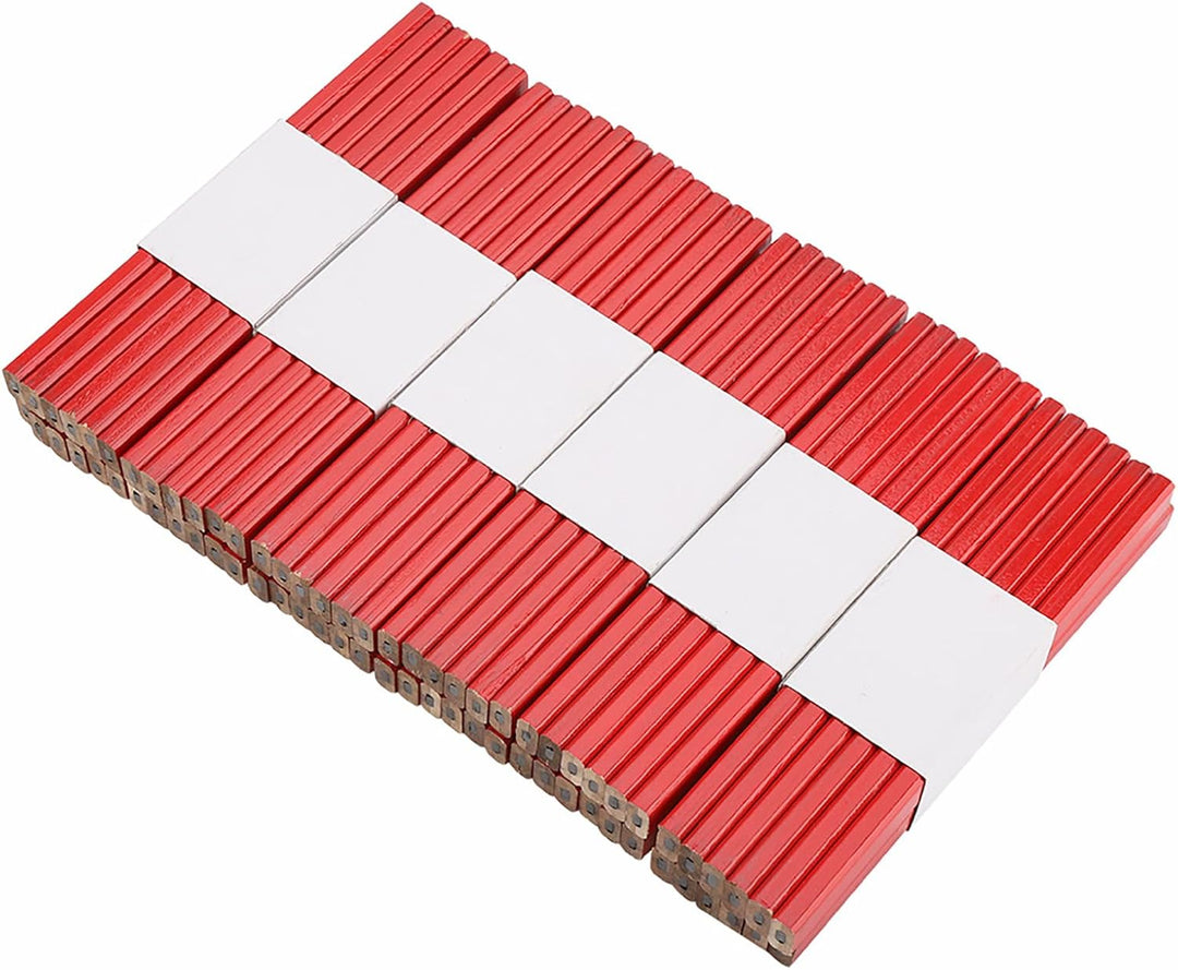 72Pcs 175mm Red Carpenter Pencil Achteckige Hartholz Markierung Bleistifte