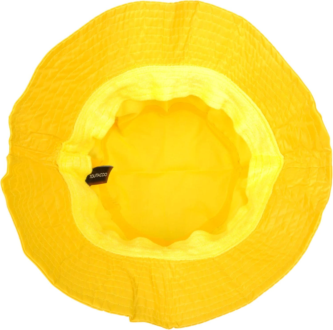 Toutacoo. Regenhut. Regenbob. Einstellbar. Nylon-Look S 032-gelb, S 032-gelb