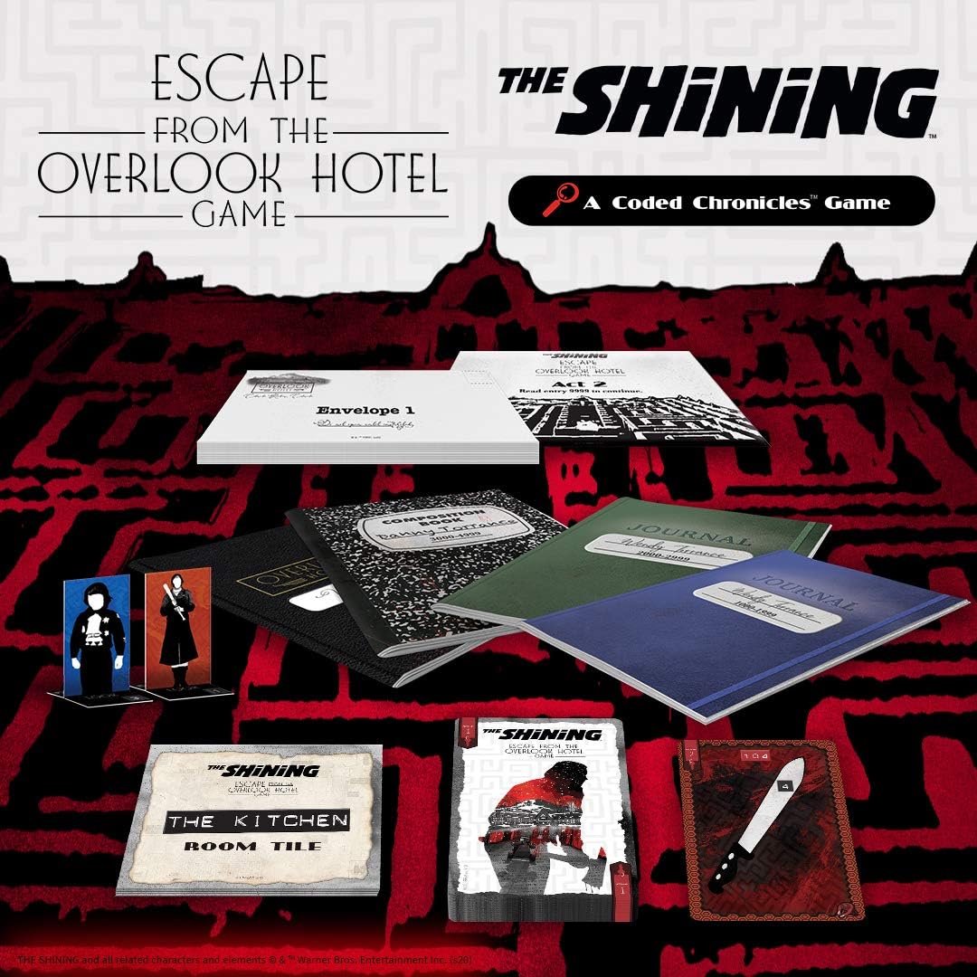 USAopoly , Shining: Escape from The Overlook Hotel-A Coded Chronicles Game - Board Game, 1 + Players
