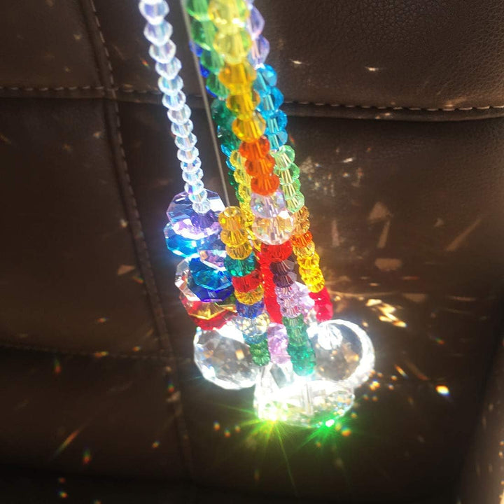H&D HYALINE & DORA Bunte Kristall Regenbogen Sonnenfänger Hängende Chakra Glas Anhänger für Zuhause,