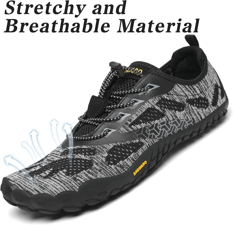 SAGUARO Unisex Barfussschuhe Traillaufschuhe Schnell Trocknend Wassersportschuhe, Gr. 36-47 36 EU On