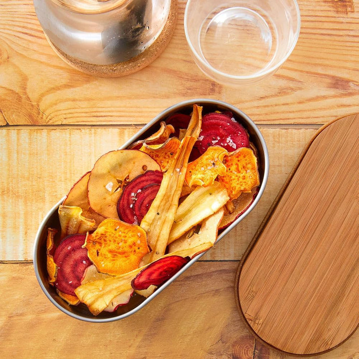 BLACK + BLUM Bento Box Edelstahl mit Bambusholzdeckel, 2 x 500 ML | Sara Kiyo Popowa Edition | 2x au