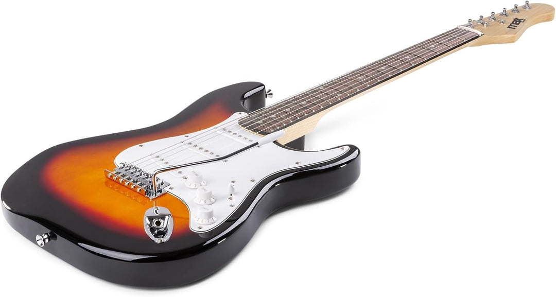 Max GigKit E Gitarre Set, E Guitar, Elektrogitarre mit Verstärker 40 Watt, Gitarrentasche, Plektrum,