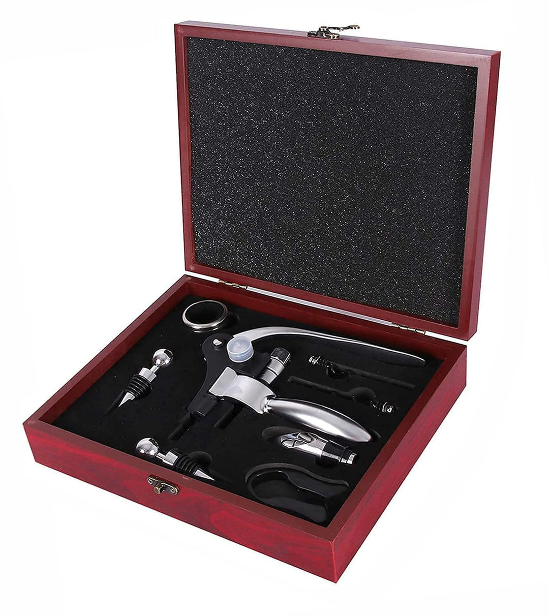 Korkenzieher Wein Set Weinöffner Set mit Geschenkbox Folienschneider und Flaschenöffner Corkscrew,Tr