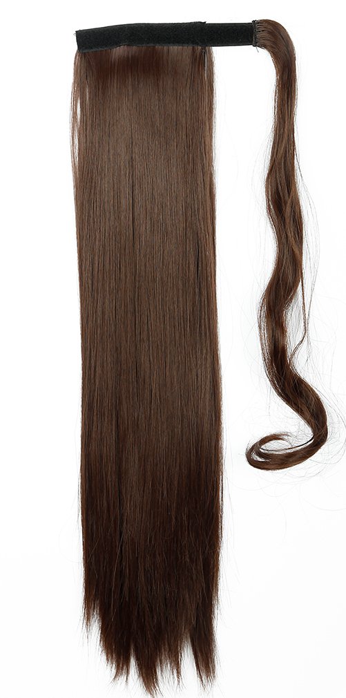 SEGO Ponytail Clip in Pferdeschwanz Extension Haarteil Haarverlängerung Zopf Hair Piece Glatt wie Ec