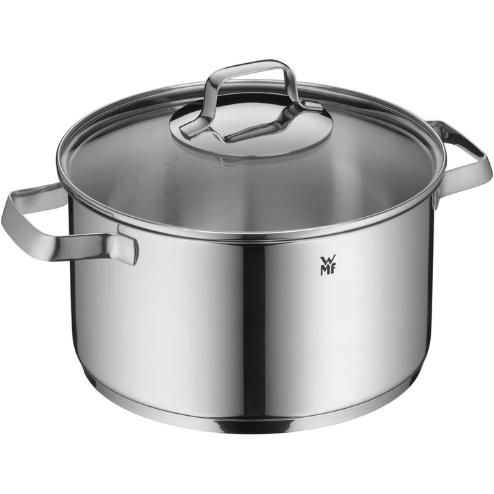 WMF Belmonte Kochtopf gross 24cm, Glasdeckel, Fleischtopf Induktion 5,7l, Cromargan Edelstahl polier