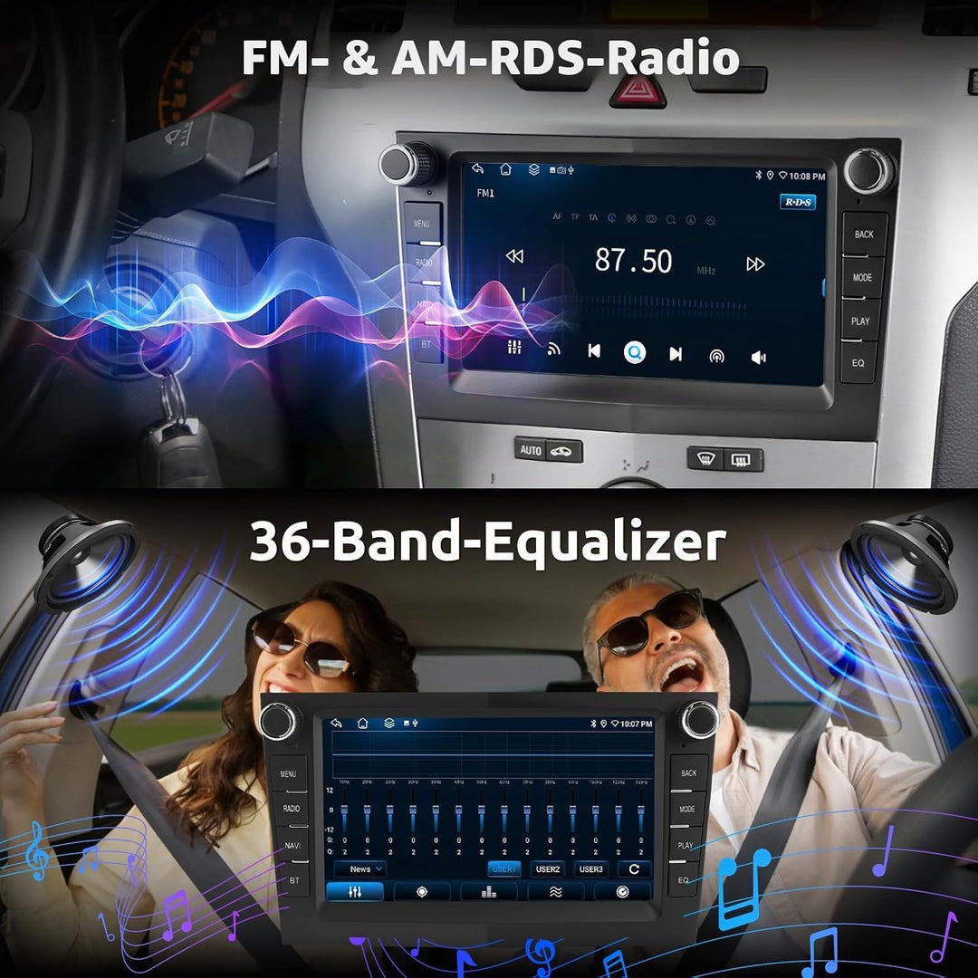 ESSGOO True 4+64G Wireless Autoradio mit Android Auto und CarPlay Für Vauxhall Opel Corsa C D Zafira