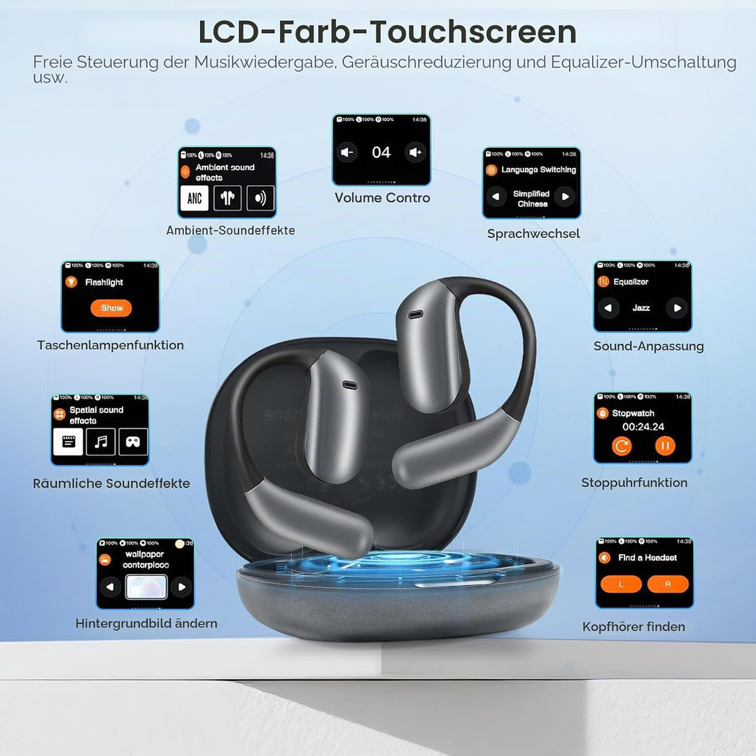 Übersetzer Kopfhörer - 144 Sprachen ki Kopfhörer mit Echtzeit übersetzung Translator Earbuds für Ech