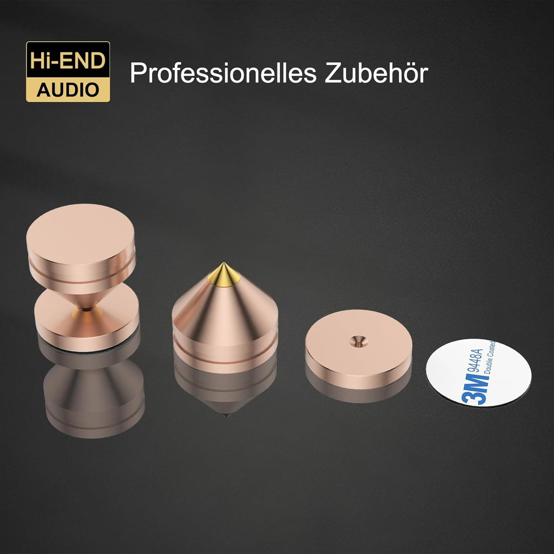 Pack of 8 Lautsprecher Spikes Set, Speaker Stands HiFi Speaker Audio Amplifier DAC CD Isolation Stan