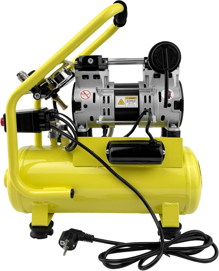 WELDINGER Flüster Kompressor FK 65 pro 750 W 90 l Luftabgabe innenbeschichteter Tank 9 bar max. FK 6
