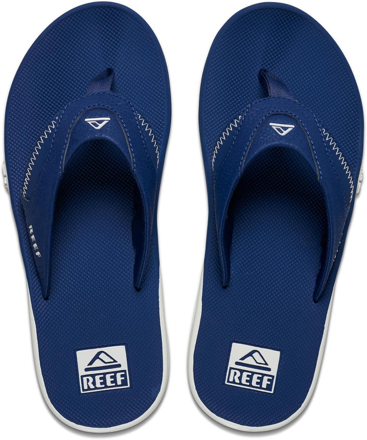 Reef Herren Fanning PregameFlipflop 47 EU Marineblau Weiss, 47 EU Marineblau Weiss