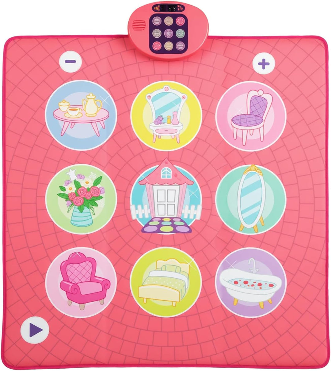 COSTWAY Tanzmatte Kinder, Musikmatte mit 5 Herausforderung Modi & 9 Klavierklängen & 9 Demo, Geburts