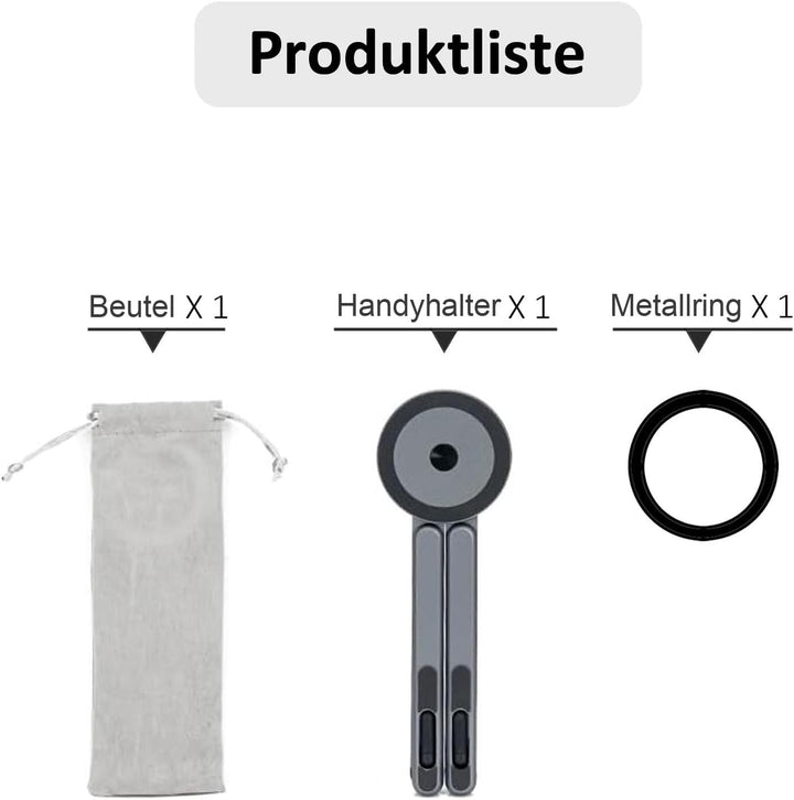 [Magnetischer] 3-in-1Laptopständer Tablet-Ständer Handy-Ständer Verstellbarer Reiseständer aus Alumi