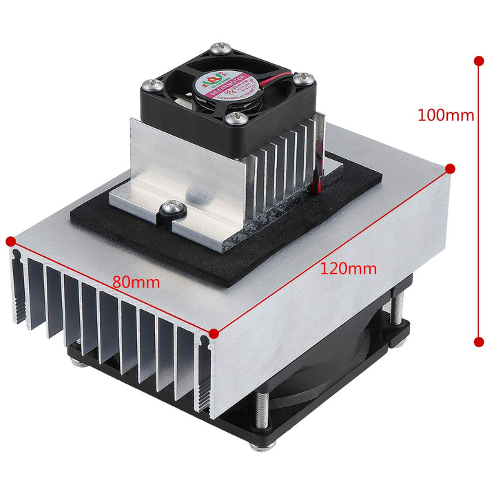 WiMas 12V Thermoelektrische Kühler Peltier, Kühlsystem Kältemittel Kit, Halbleiterkühler, Leitungsmo