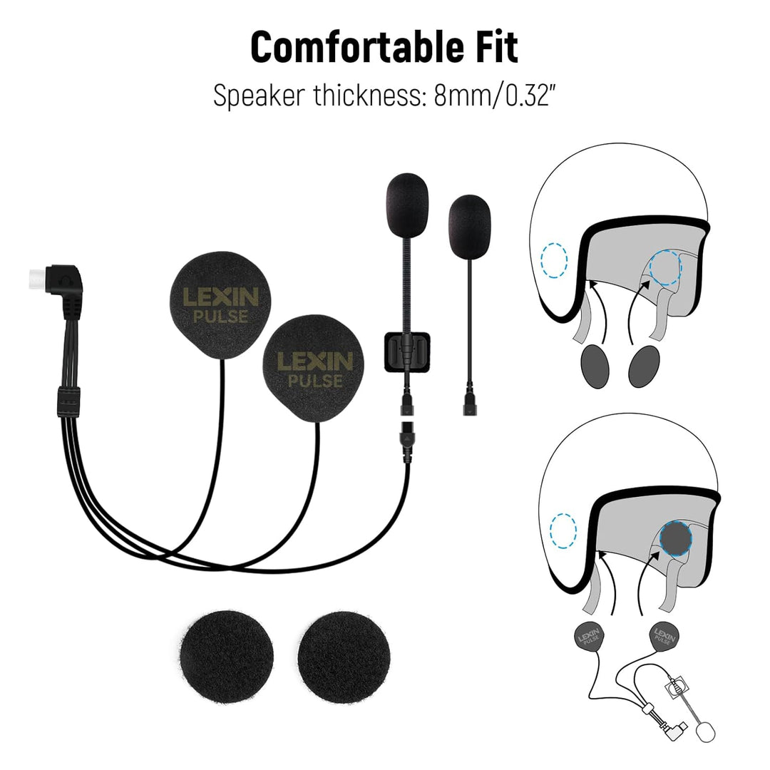 LEXIN Kopfhörer und Mikrofon für MTX Headset