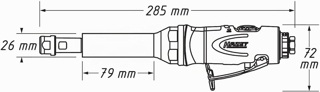 HAZET Stabschleifer (gerade, lang, 360 Watt) 9032LG-1