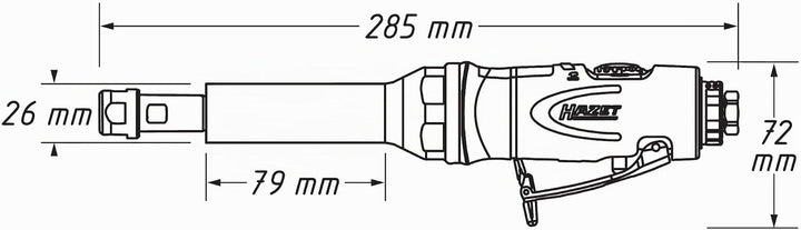 HAZET Stabschleifer (gerade, lang, 360 Watt) 9032LG-1