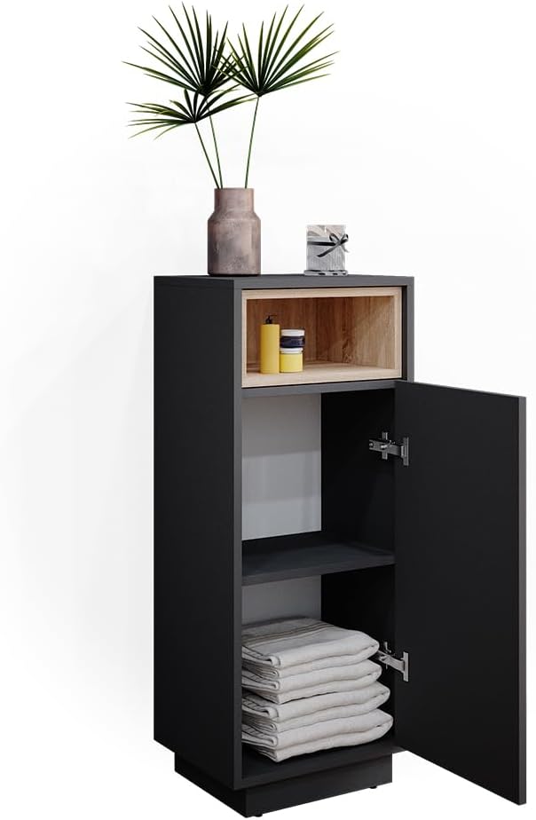 Vicco Midischrank Beatrice, Anthrazit, 38 x 93 cm, Anthrazit