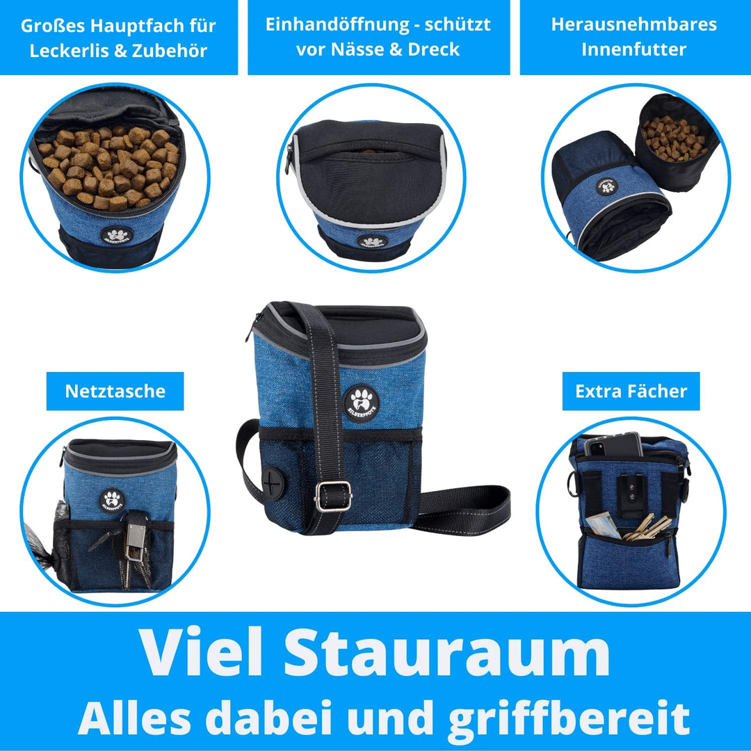 Premium Leckerlibeutel für Hunde - Perfekt für die Welpenerziehung & das Training - Funktional, prak
